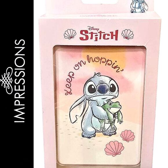 Impressions X Stitch, "Keep On Hoppin" Folio LED Compact Mirror - Picture 1 of 5